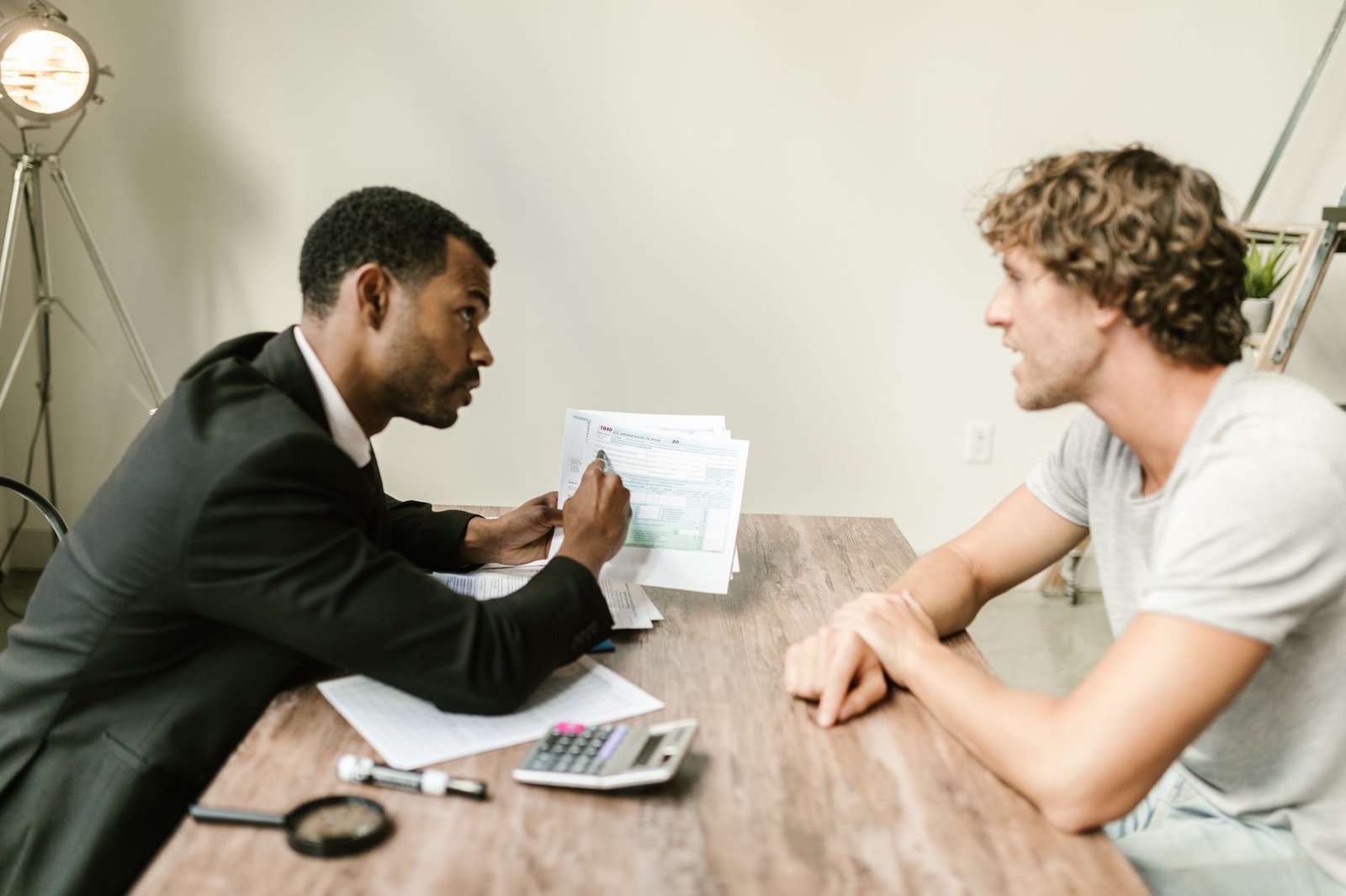 Veteran discussing VA disability garnishment and child support questions with an advisor